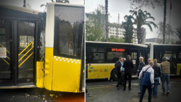 İstanbul'da 2 İETT otobüsü çarpıştı: Yaralılar var!