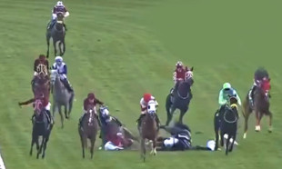 Ankara at yarışlarında üzücü kaza