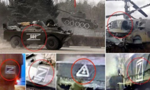 Rus askeri araçlarında gizemli işaretler ne anlama geliyor
