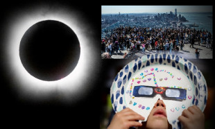 2024'ün ilk güneş tutulması: On binlerce kişi izledi!