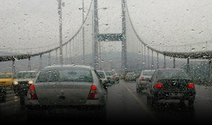 İstanbul'da yağmur bastırdı!
