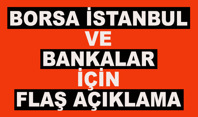 Canikli'den Borsa İstanbul ve banka açıklaması