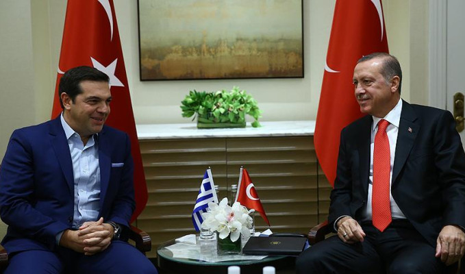 Erdoğan, Çipras'ı kabul etti