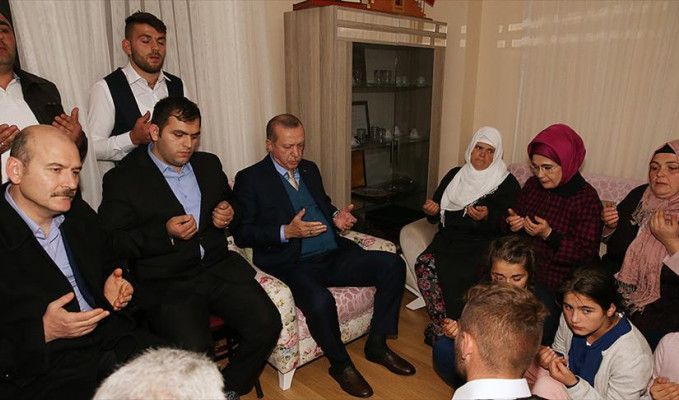 Erdoğan'dan Eren Bülbül'ün ailesine ziyaret
