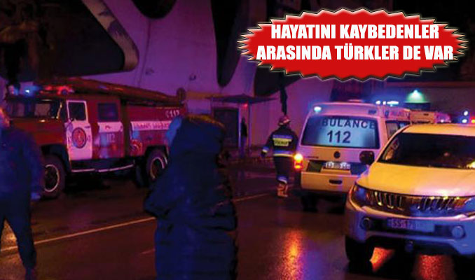 Batum'da Türk işadamının otelinde yangın: 12 ölü