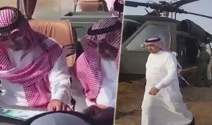 Suudi prensin de içinde bulunduğu helikopter düştü