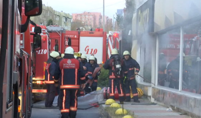 Ataköy'de spor salonunda yangın çıktı