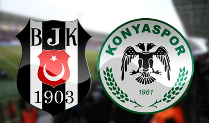 Beşiktaş-Konyaspor maçında ilk 11'ler belli oldu