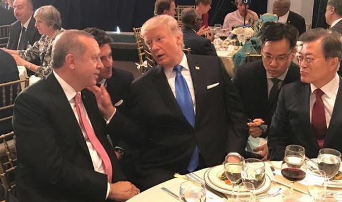 Erdoğan ile Trump bir araya geldi