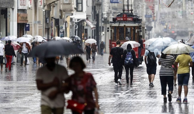 İstanbullulara sağanak yağış uyarısı