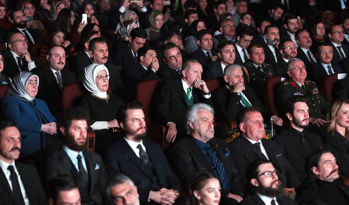 Erdoğan Kut'ül Amare dizisinin tanıtımına katıldı