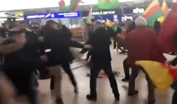 Almanya’da PKK yandaşları havalimanında Türk yolculara saldırdı