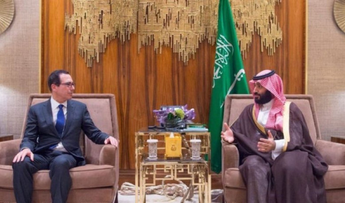 Mnuchin Riyad'da Veliaht Prens ile görüştü