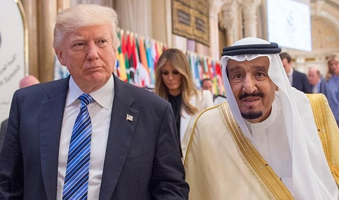 Trump'tan Kral Selman'a: Seni biz koruyoruz, bedelini öde