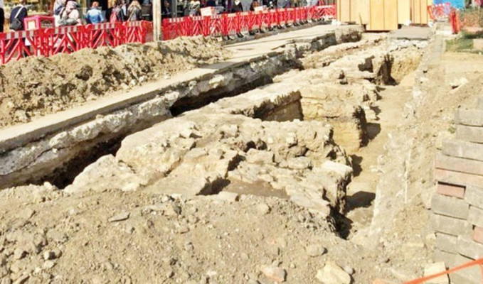 Üsküdar'daki İSKİ çalışmasında Osmanlı kalıntıları ortaya çıktı