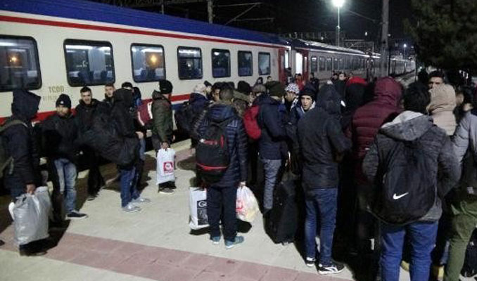 İstanbul-Edirne treninde 40 kaçak göçmen yakalandı