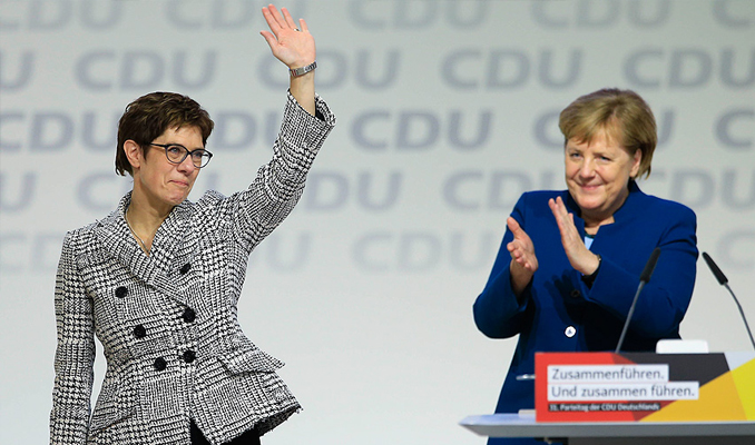 CDU'nun başkanı Annegret Kramp-Karrenbauer oldu