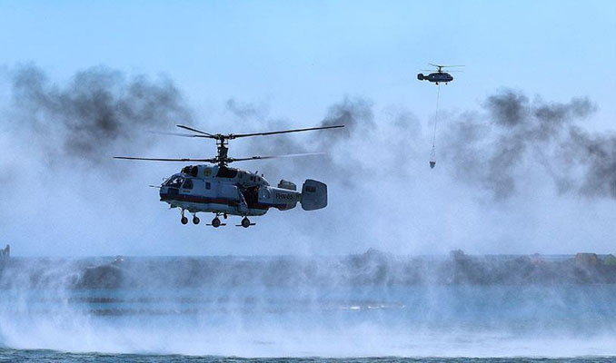 Rusya'da askeri helikopter düştü! Ölüler var