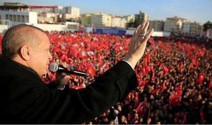 Erdoğan'ın ilk mitingi Erzurum'da 