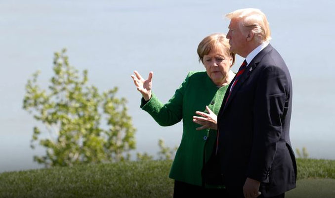 Merkel'den Trump'a yaylım ateşi