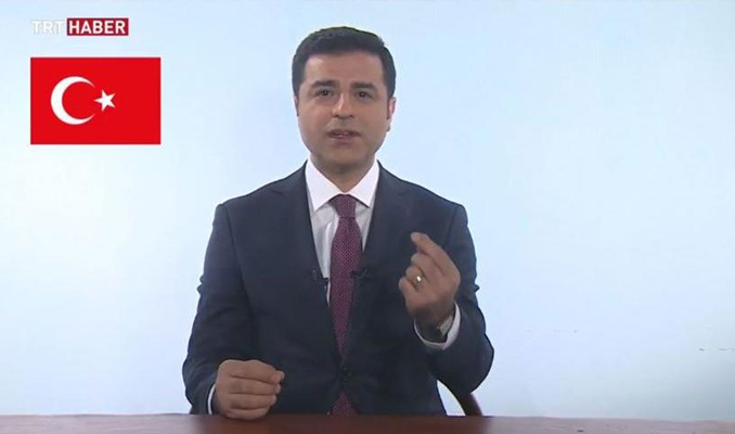 Demirtaş'ın konuşması TRT'de yayınlandı