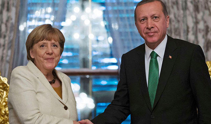 Erdoğan ve Merkel görüştü