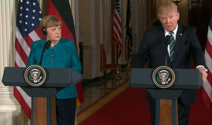 Merkel ile Trump Suriye'yi görüştü