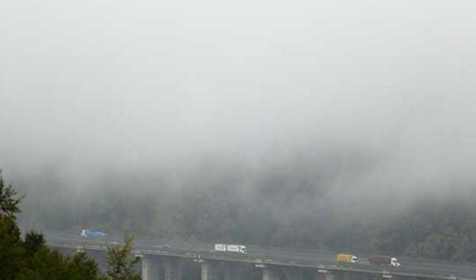 Bolu Dağı'nı sis bastı