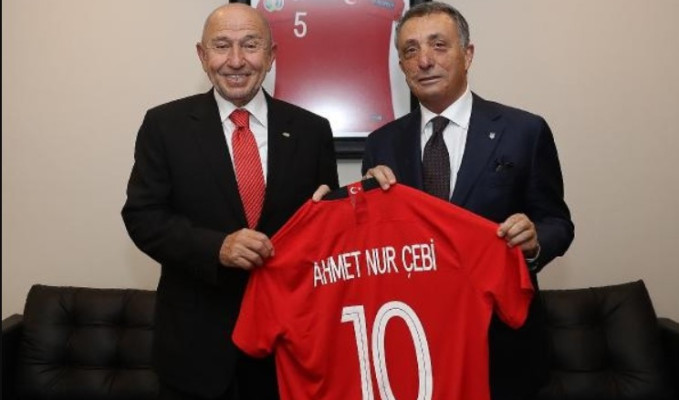 Beşiktaş yönetimi, TFF Başkanı Özdemir'i ziyaret etti