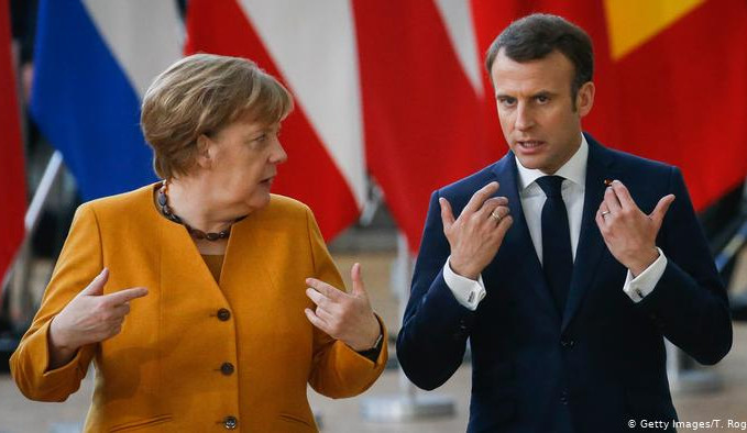 Macron'un NATO açıklamasına Merkel'den sert tepki