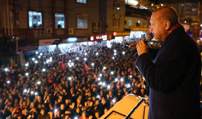 Cumhurbaşkanı Erdoğan'a Belen'de yoğun ilgi
