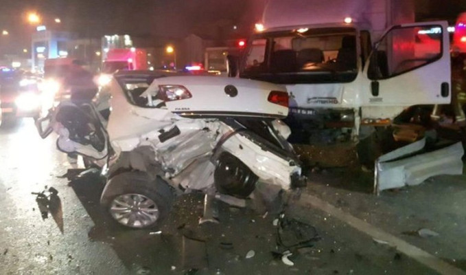 TEM'de kaza: 3 yaralı