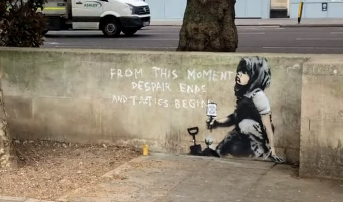 Banksy çevre eyleminde