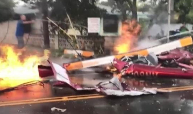 Hawai'de helikopter düştü: 3 ölü