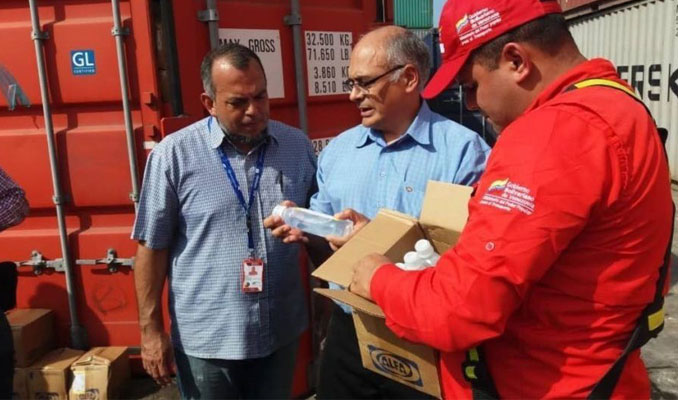 Çin'den Venezuela'ya 77 tonluk tıbbi yardım