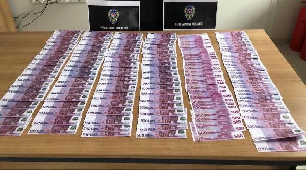 Gürcü şüpheli, 130 adet sahte 500 euro ile yakalandı