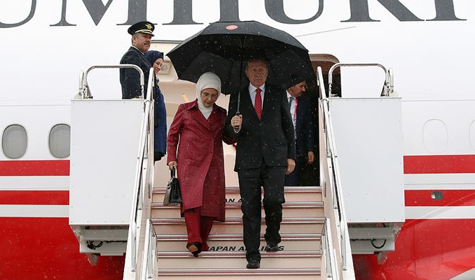 Erdoğan G20 Liderler Zirvesi için Japonya'da
