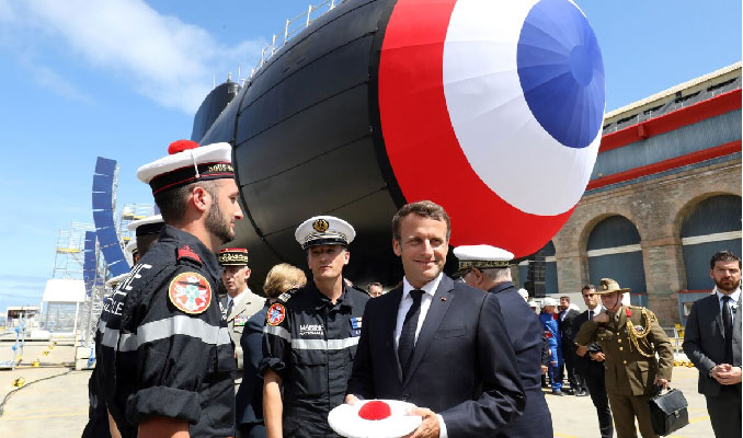 Fransa'da yeni nükleer denizaltı için tören