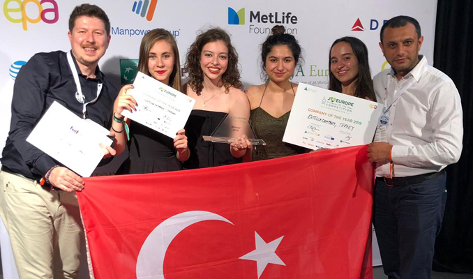 Liseli girişimciler Avrupa Şampiyonu oldu