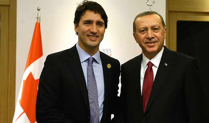 Erdoğan ve Kanada Başbakanı Trudeau görüştü