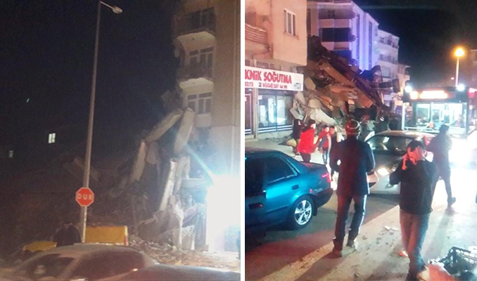Elazığ'da 6.8 büyüklüğünde deprem oldu