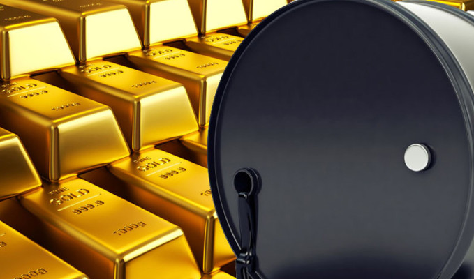 Altın 1.600 dolarda, petrol fiyatı düştü