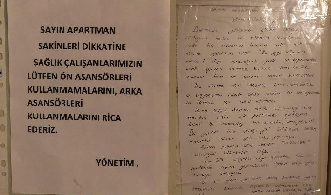 Sinop'ta sitede sağlık çalışanlarına tepki çeken uygulama 