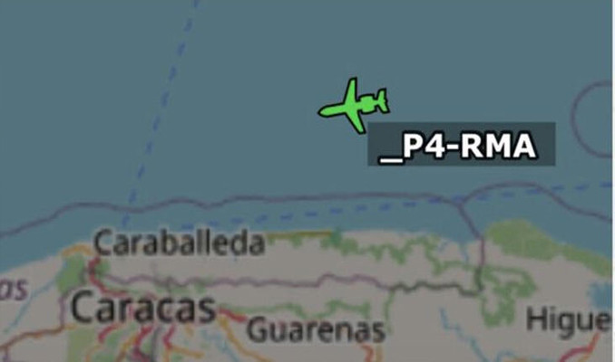 Hafter'in uçağı Caracas'a indi