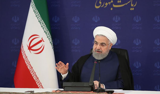 Ruhani'den Trump'a: Siz her zaman savaş peşindeydiniz