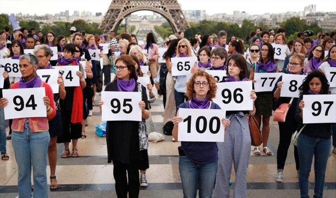 Fransa'da kadın cinayetleri yüzde 25 arttı