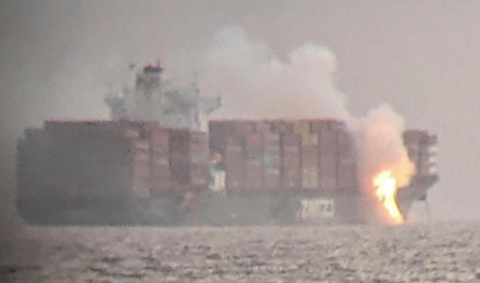 Kanada’da konteyner gemisinde yangın  