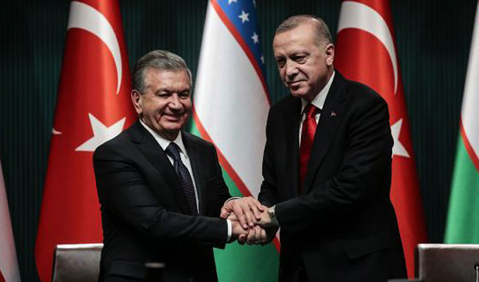 Cumhurbaşkanı Erdoğan'dan Mirziyoyev'e tebrik telefonu