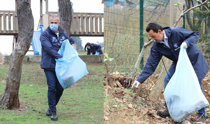 Sabancı Holding çalışanlarından Cumhuriyet seferberliği: Büyükada'da çöp topladılar