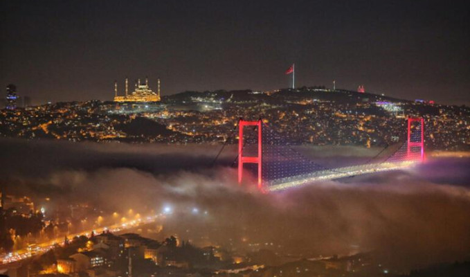 İstanbul'da gün boyu etkisini sürdürdü! 50 metreye kadar düştü
